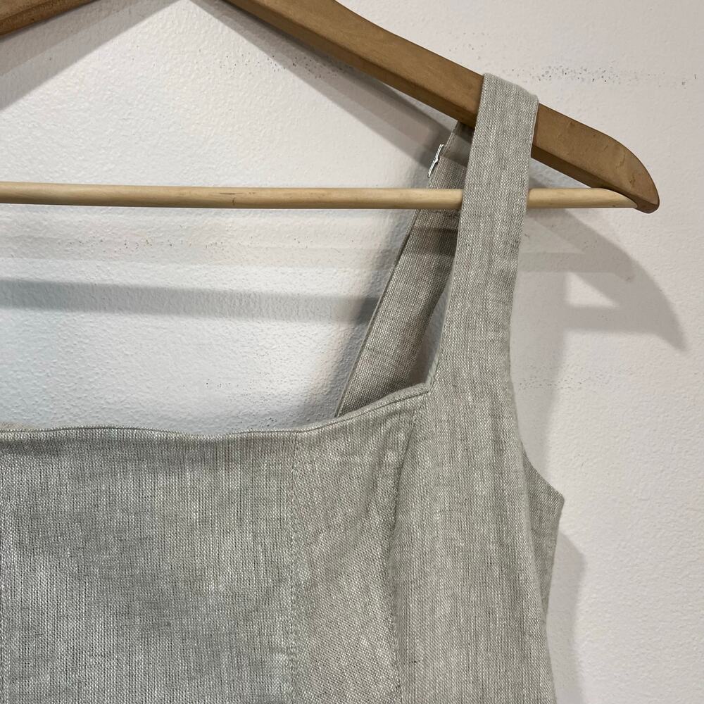 NWT Abercrombie & Fitch Linen Blend Square Neck M… - image 8